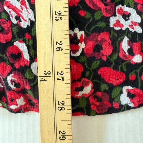 Lauren Ralph Lauren 1X Blouse Floral Print Button Front Shirt Cotton Office - Picture 5 of 8